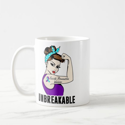Suizidprävention Krieger unzerbrechlich Perfekter Kaffeetasse (Links)