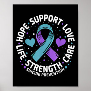 Suizidprävention Liebe Leben Selbstmord Poster