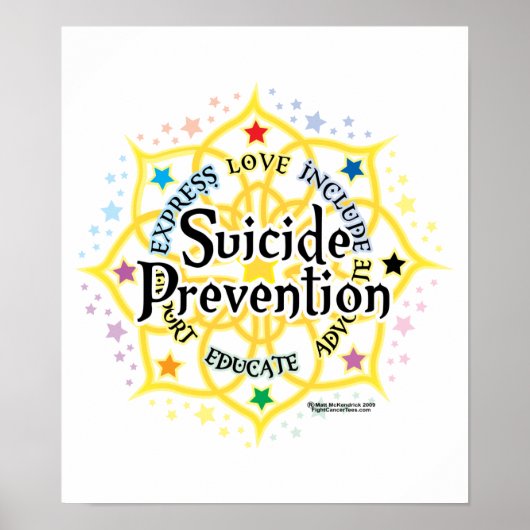 Suizidprävention Lotus Poster (Vorne)