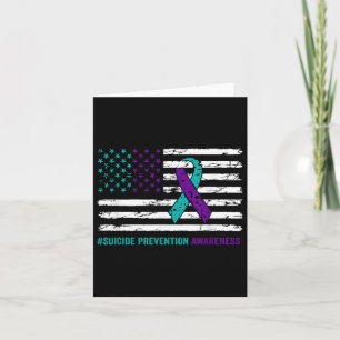 Suizidprävention Monat Ribbon Usa Amer Karte