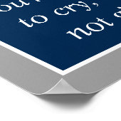 Suizidprävention Motivierend Poster (Ecke)