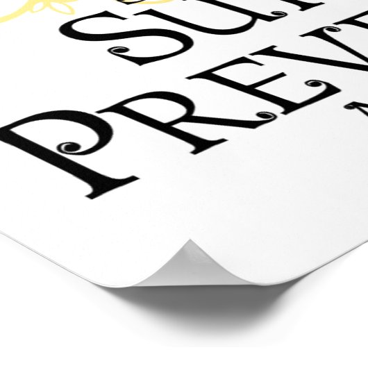 Suizidprävention Poster (Ecke)