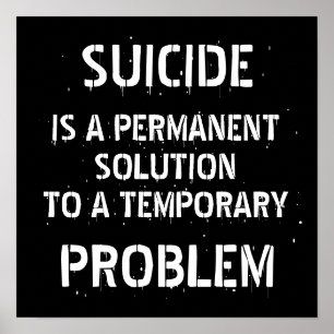 Suizidprävention Poster