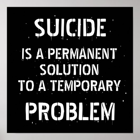 Suizidprävention Poster (Vorne)