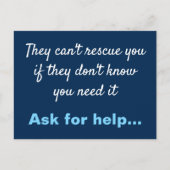 Suizidprävention Postkarte (Vorderseite)