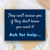 Suizidprävention Postkarte