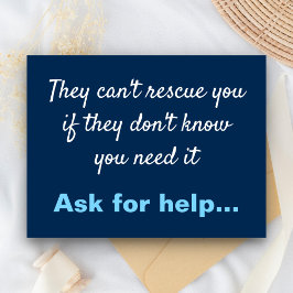 Suizidprävention Postkarte