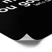 Suizidprävention Psychische Gesundheit Bewusstsein Poster (Ecke)