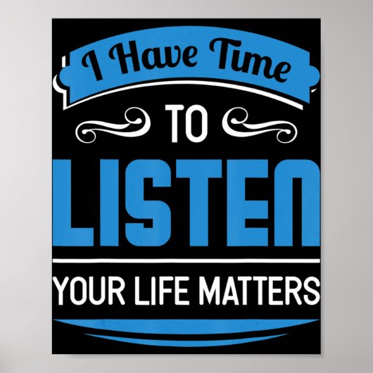 Suizidprävention Psychischer Gesundheitsberater un Poster (Vorne)