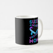 Suizidprävention Regenbogenherz Mutter Vater Kaffeetasse (VorderseiteRechts)