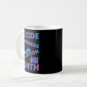 Suizidprävention Regenbogenherz Mutter Vater Kaffeetasse (Vorderseite Links)