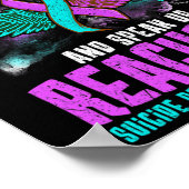 Suizidprävention Selbstmordbewusstsein Poster (Ecke)