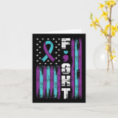 Suizidprävention Sensibilisierung für Notsituation Karte (Gelbe Blume)