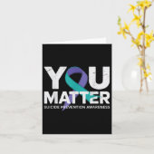 Suizidprävention Shirts Suizidbewusstsein T Shi Karte (Gelbe Blume)