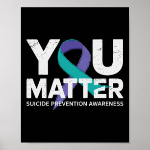 Suizidprävention Shirts Suizidbewusstsein T Shi Poster