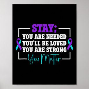 Suizidprävention Suizidbewusstsein 1 Poster