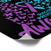 Suizidprävention und Bewusstseinsbildung Selbstmor Poster (Ecke)