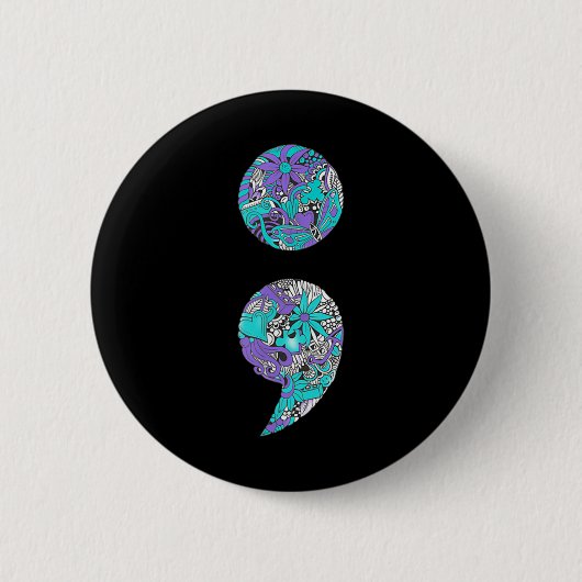 Suizidprävention und Depression Bewusstsein _1 Button (Vorderseite)