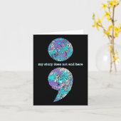 Suizidprävention und Depression Bewusstsein 1 Karte (Gelbe Blume)