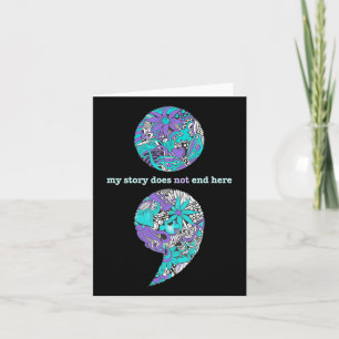 Suizidprävention und Depression Bewusstsein 1 Karte