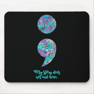 Suizidprävention und Depression Bewusstsein 2 Mousepad
