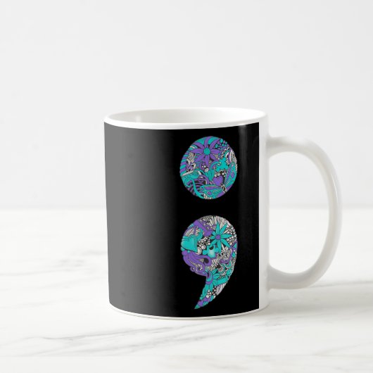 Suizidprävention und Depression Bewusstsein 3 Kaffeetasse (Rechts)