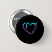 Suizidpräventions-Bewusstsein Libellen-Herz-Liebe  Button (Vorne & Hinten)