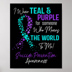 Suizidpräventions-Bewusstseins Positive Motivation Poster