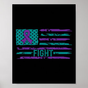 Suizidpräventions-Woche 2022 USA-Flagge Ri Poster