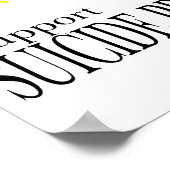 Suizidpräventionsbaum Poster (Ecke)