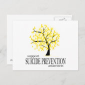 Suizidpräventionsbaum Postkarte (Vorne/Hinten)