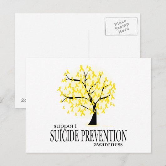 Suizidpräventionsbaum Postkarte (Vorne/Hinten)