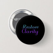 Suizidpräventionsbewusstsein für Restore Clarity Button (Vorne & Hinten)