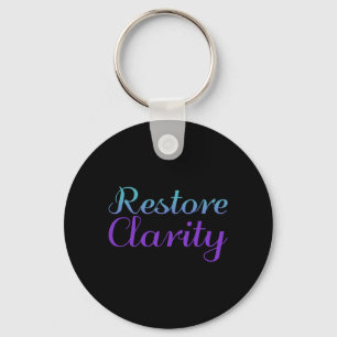 Suizidpräventionsbewusstsein für Restore Clarity Schlüsselanhänger
