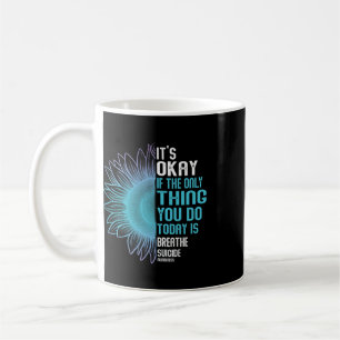 Suizidpräventionsbewusstsein Lila und Türkis Kaffeetasse