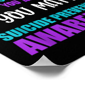 Suizidpräventionsbewusstsein poster (Ecke)