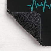 Suizidpräventionsbewusstsein Semikolon Bleib Herzs Mousepad (Ecke)