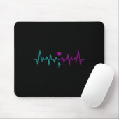 Suizidpräventionsbewusstsein Semikolon Bleib Herzs Mousepad (Mit Mouse)