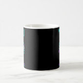 Suizidpräventionsbewusstsein Sie Teal & Lila Kaffeetasse (Mittel)
