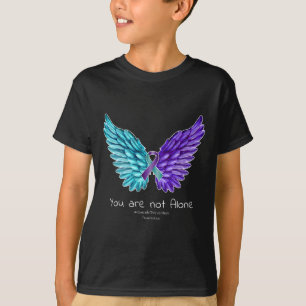 Suizidpräventionswunden und Multibbon-Suizid-Aware T-Shirt
