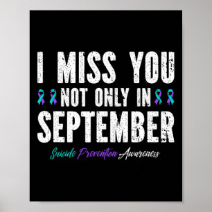 Suizidverhütung ich Miss Sie Mental Health Awaren Poster