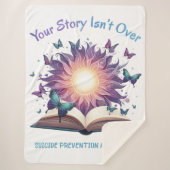 Suizidverhütung Ihre Geschichte ist noch nicht vor Sherpadecke (Vorderseite)