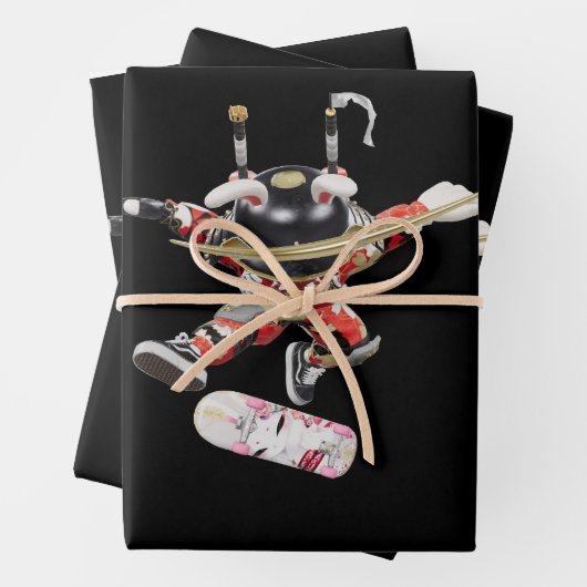 Suji Samurai Skater /5 NFT Artisans SamurAI Geschenkpapier Set (Beispiel)
