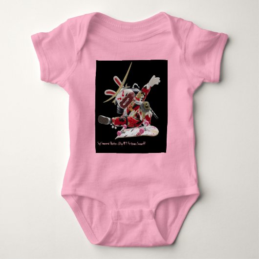 Suji Samurai Skater v3 - NFT Artisans SamurAI Bab Baby Strampler (Vorderseite)