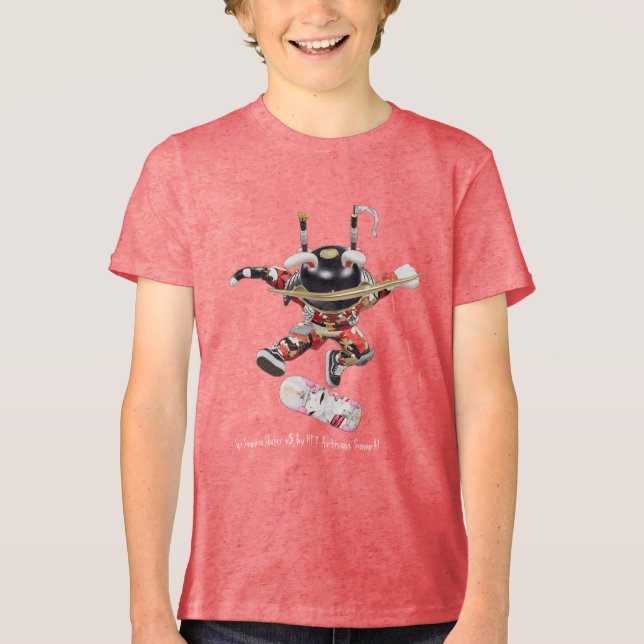Suji Samurai Skater v5 T - Shirt (Vorderseite)