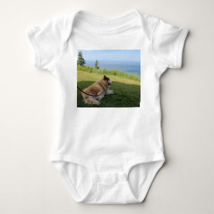 Suka Enjoying Cape George Baby Strampler