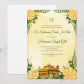 Sukhmani Sahib Path digitale Einladung Akhand Path (Vorne/Hinten)