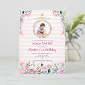 Sukhmani Sahib Weg Digitaler Einladung 1. Geburtst (Stehend Vorderseite)