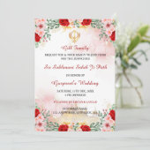 Sukhmani Sahib Weg Hochzeit Einladung (Stehend Vorderseite)