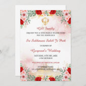 Sukhmani Sahib Weg Hochzeit Einladung (Vorne/Hinten)